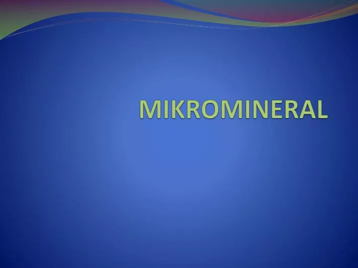 mikromineral