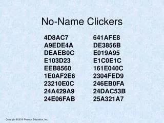 No-Name Clickers