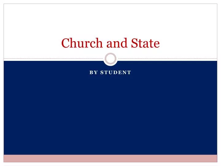 church and state