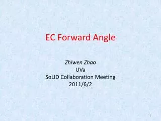 EC Forward Angle