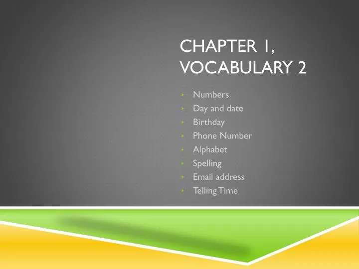 chapter 1 vocabulary 2