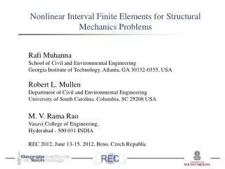 Nonlinear Interval Finite Elements for Structural Mechanics Problems