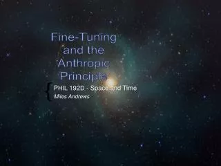 P HIL 192 D - Space and Time Miles Andrews