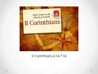 2 Corinthians 6:14-7:16