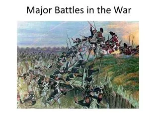 Major Battles in the War