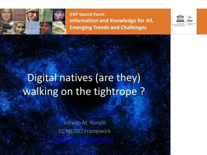 digital natives are they walking on the tightrope