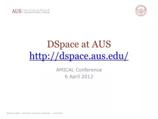 DSpace at AUS dspace.aus/