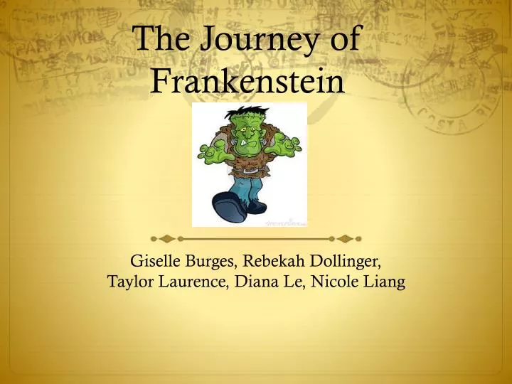 the journey of frankenstein