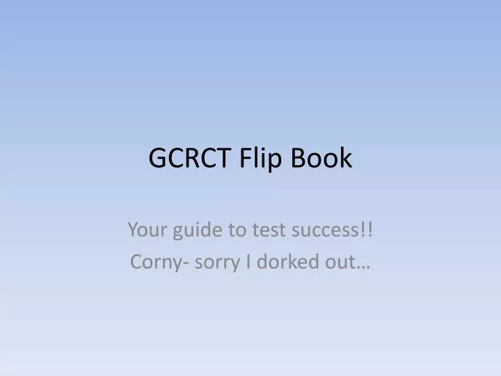 gcrct flip book