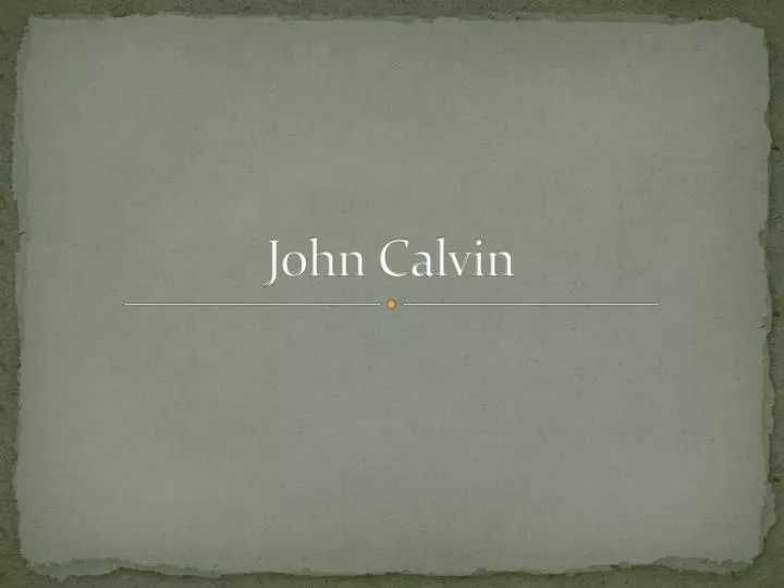 john calvin