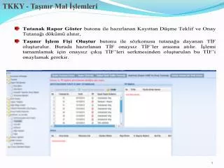 tkky ta n r mal lemleri