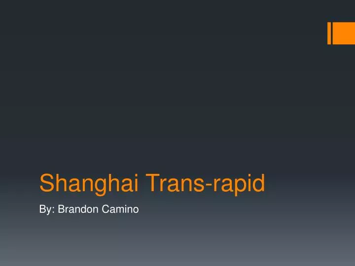 shanghai trans rapid