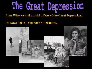 The Great Depression