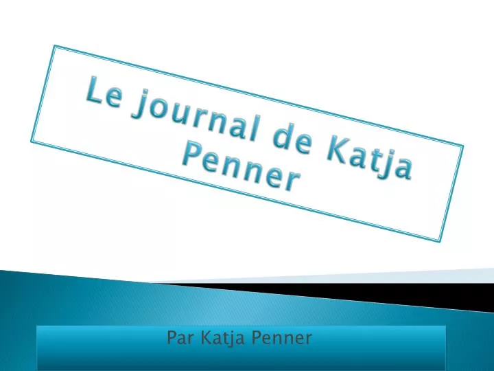 le journal de katja penner