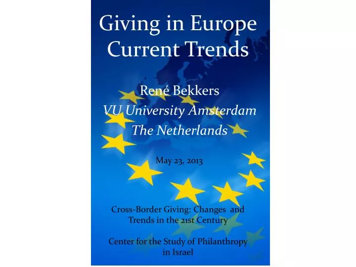 giving in europe current trends