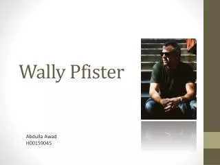 Wally Pfister