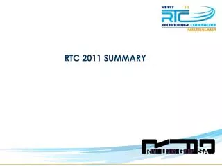 RTC 2011 SUMMARY