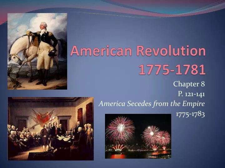 american revolution 1775 1781