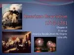 American Revolution 1775-1781 - slide 1