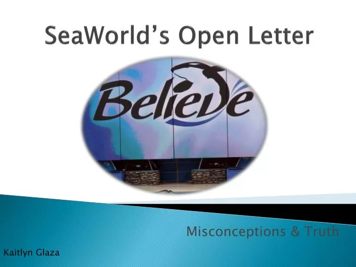 seaworld s open letter