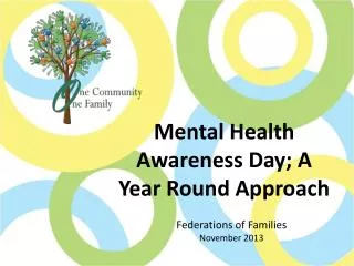Mental Health Awareness Day; A Year Round Approach