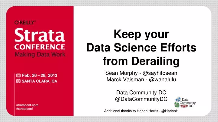keep your data science efforts from derailing