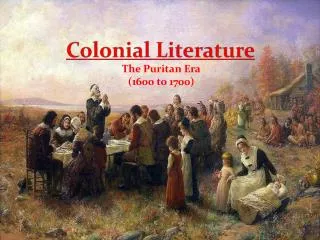 Colonial Literature