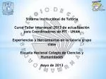 Sistema Institucional de Tutoría - slide 1