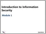 Introduction to Information Security - slide 1