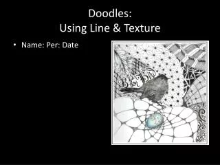 doodles using line texture