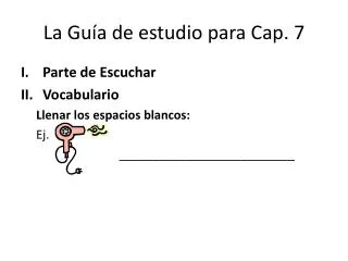 la gu a de estudio para cap 7
