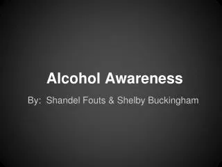 Alcohol Awareness