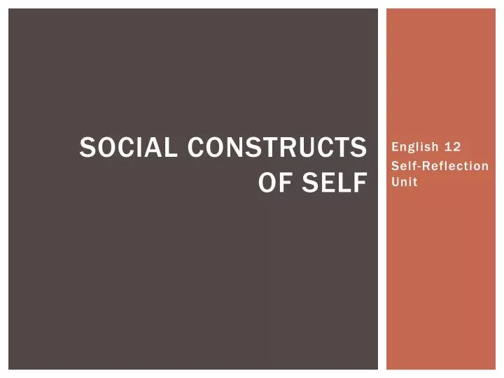social constructs of self