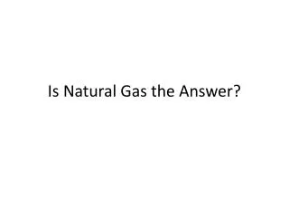 Is Natural Gas the Answer?