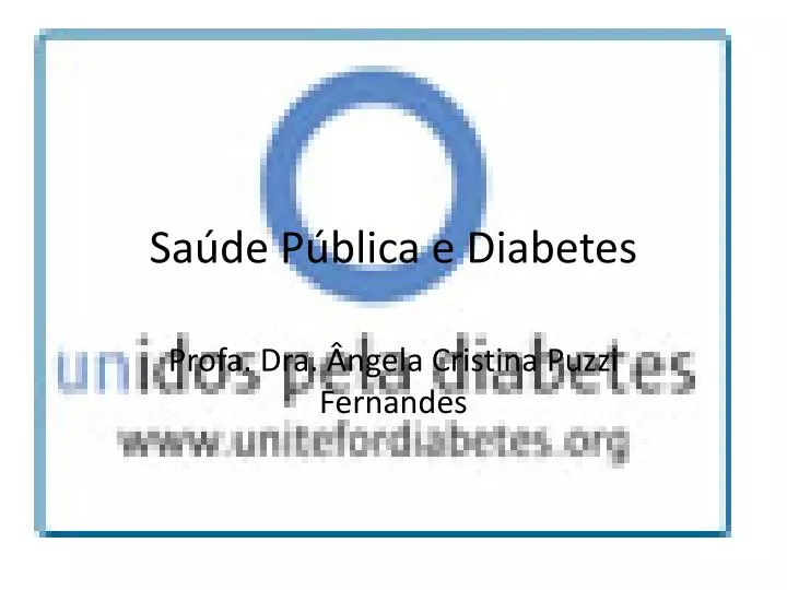 sa de p blica e diabetes