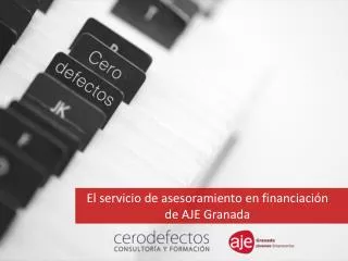 el servicio de asesoramiento en financiaci n de aje granada