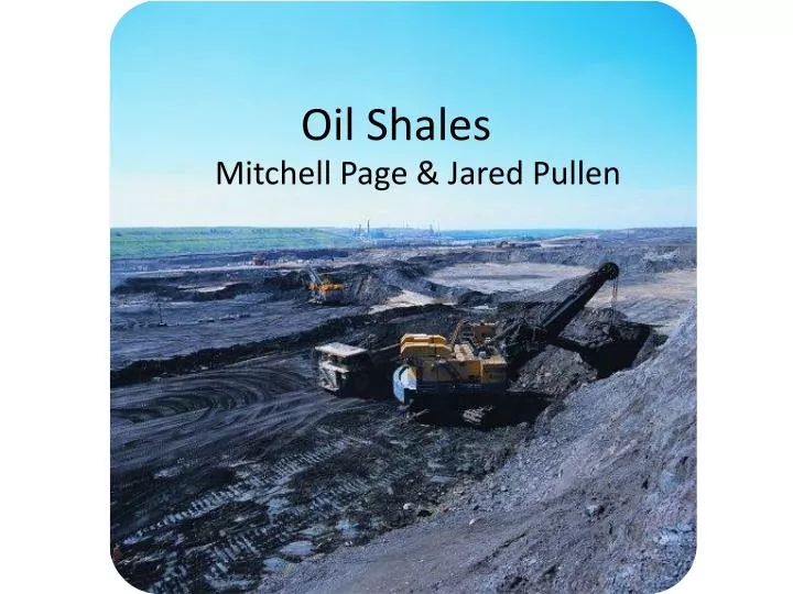 oil shales