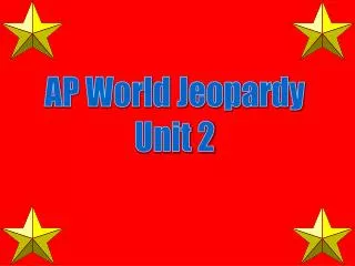 AP World Jeopardy Unit 2