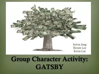 Group Character Activity: GATSBY