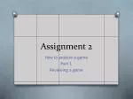 Assignment 2 - slide 1