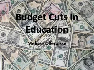 Budget Cuts I n Education