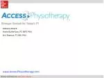 Comprehensive Resource for Physical Therapy Education and Practice - slide 1