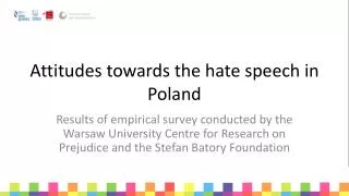 Attitudes towards the hate speech in Poland