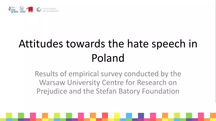 attitudes towards the hate speech in poland
