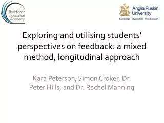 Exploring and utilising students' perspectives on feedback: a mixed method, longitudinal approach
