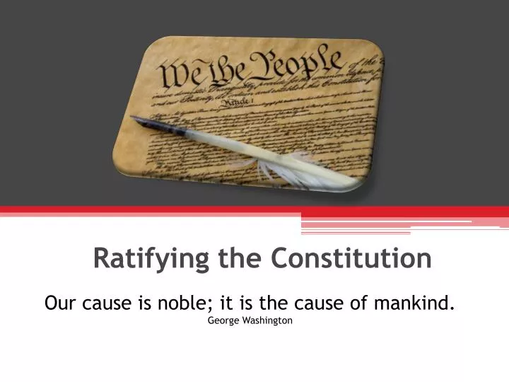 ratifying the constitution