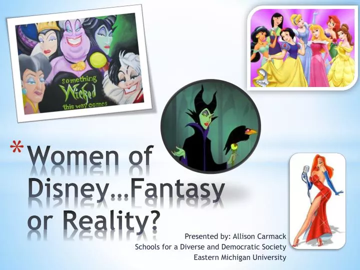 women of disney fantasy or reality