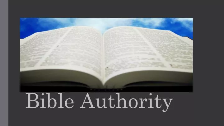 bible authority