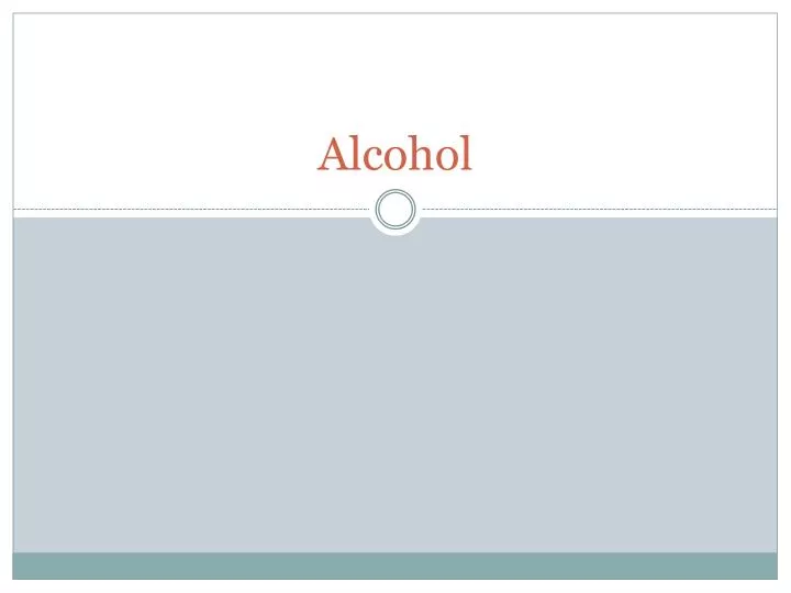 alcohol