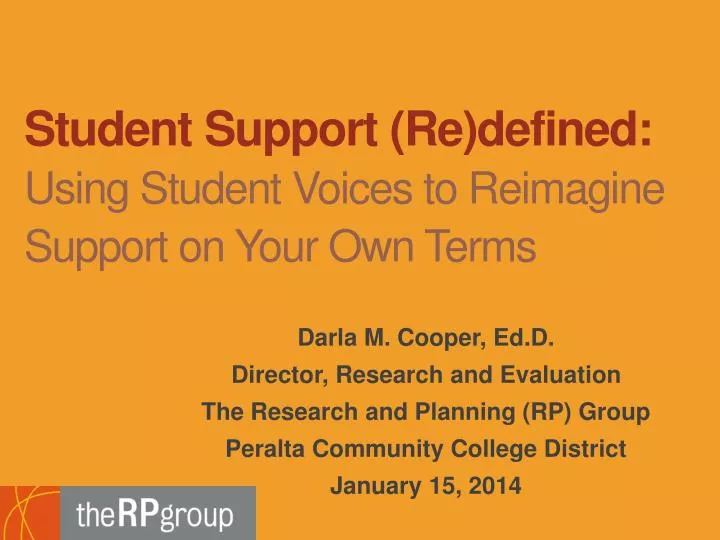 student support re defined using student voices to reimagine support on your own terms